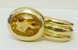 Citrin - Ankauf von Goldschmuck mit Edelsteinen